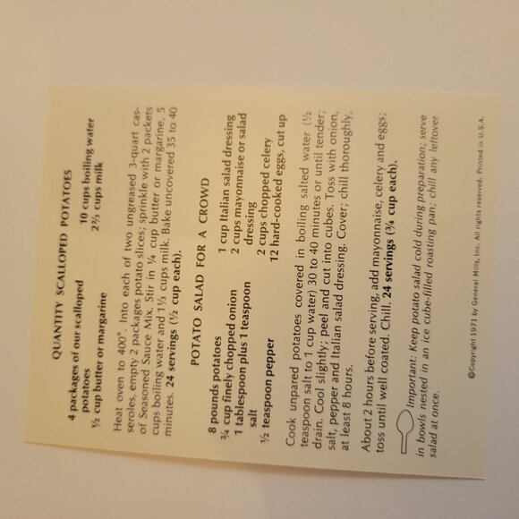 Vintage 1981 Betty Crocker Recipe Card Library In Yellow Box - Picture 7 of 8